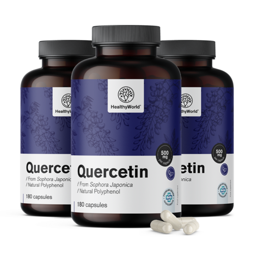 3x Quercetine 500 mg, totaal 540 capsules